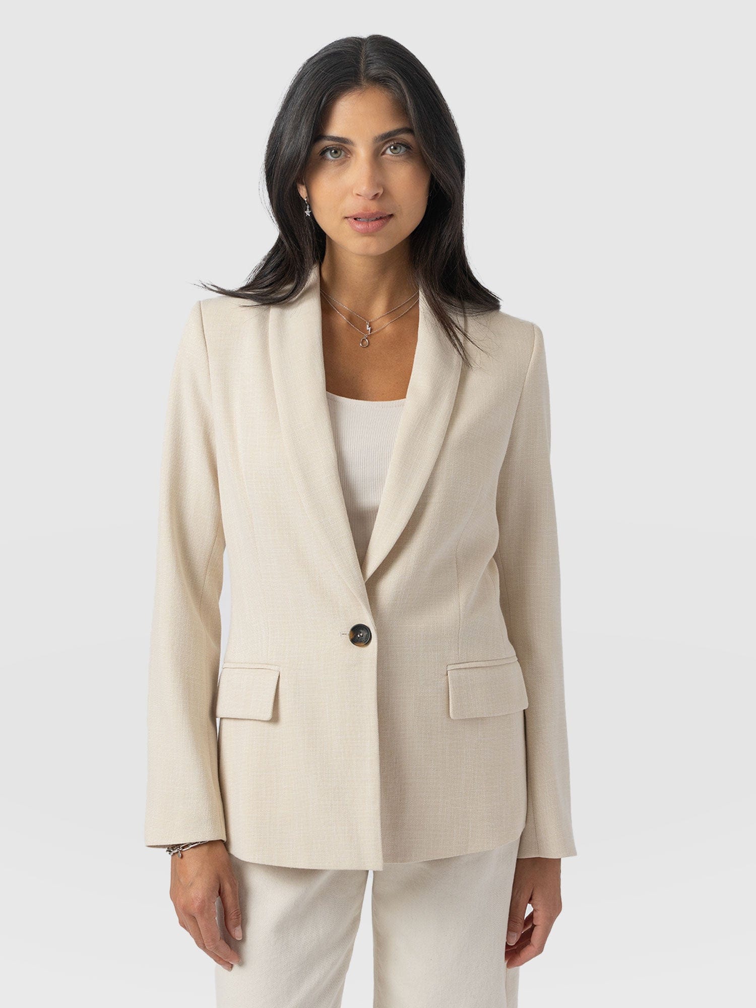 Argent Blazer - Cream - Image 2