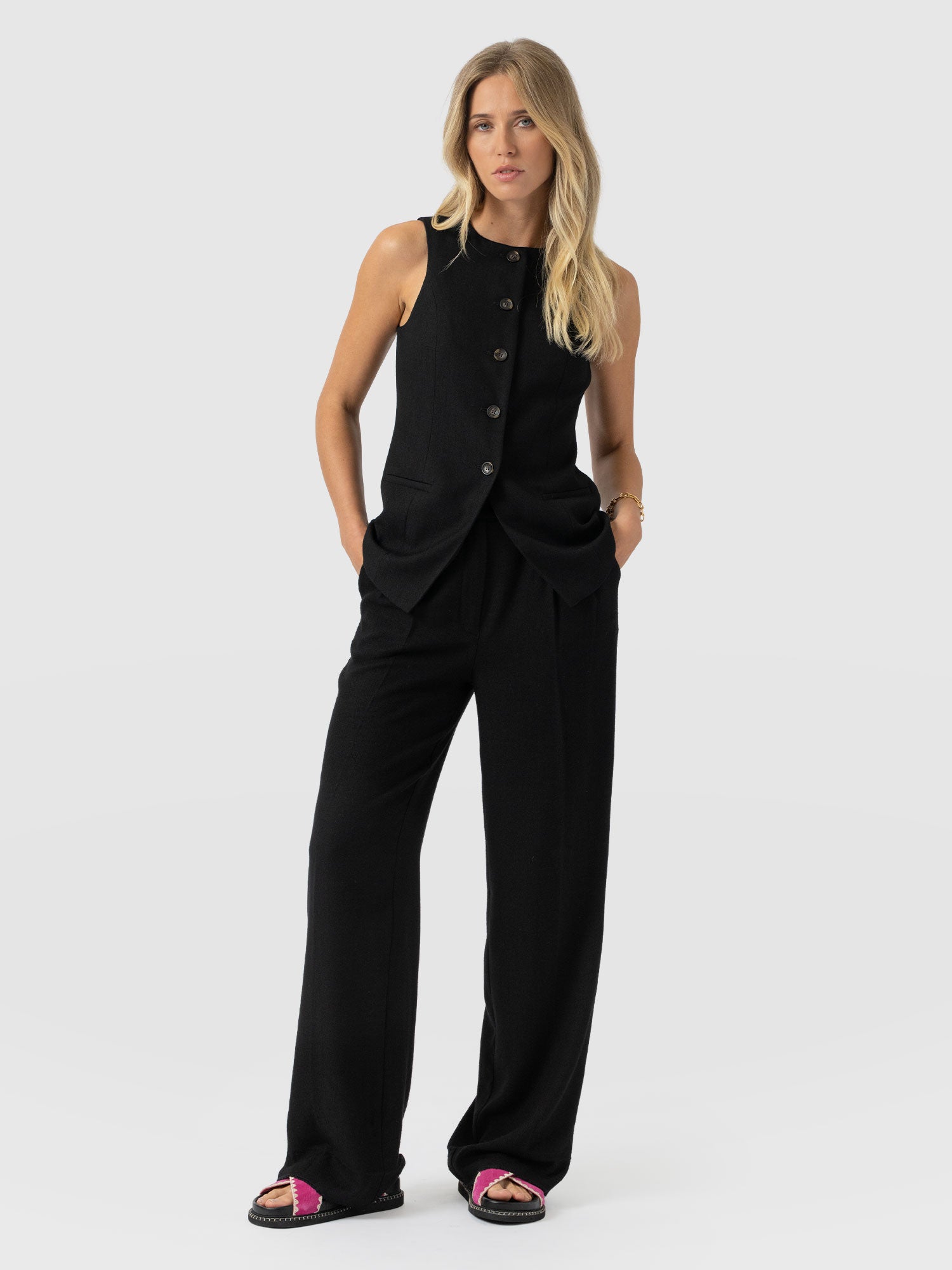 Argent Waistcoat - Black - Image 2