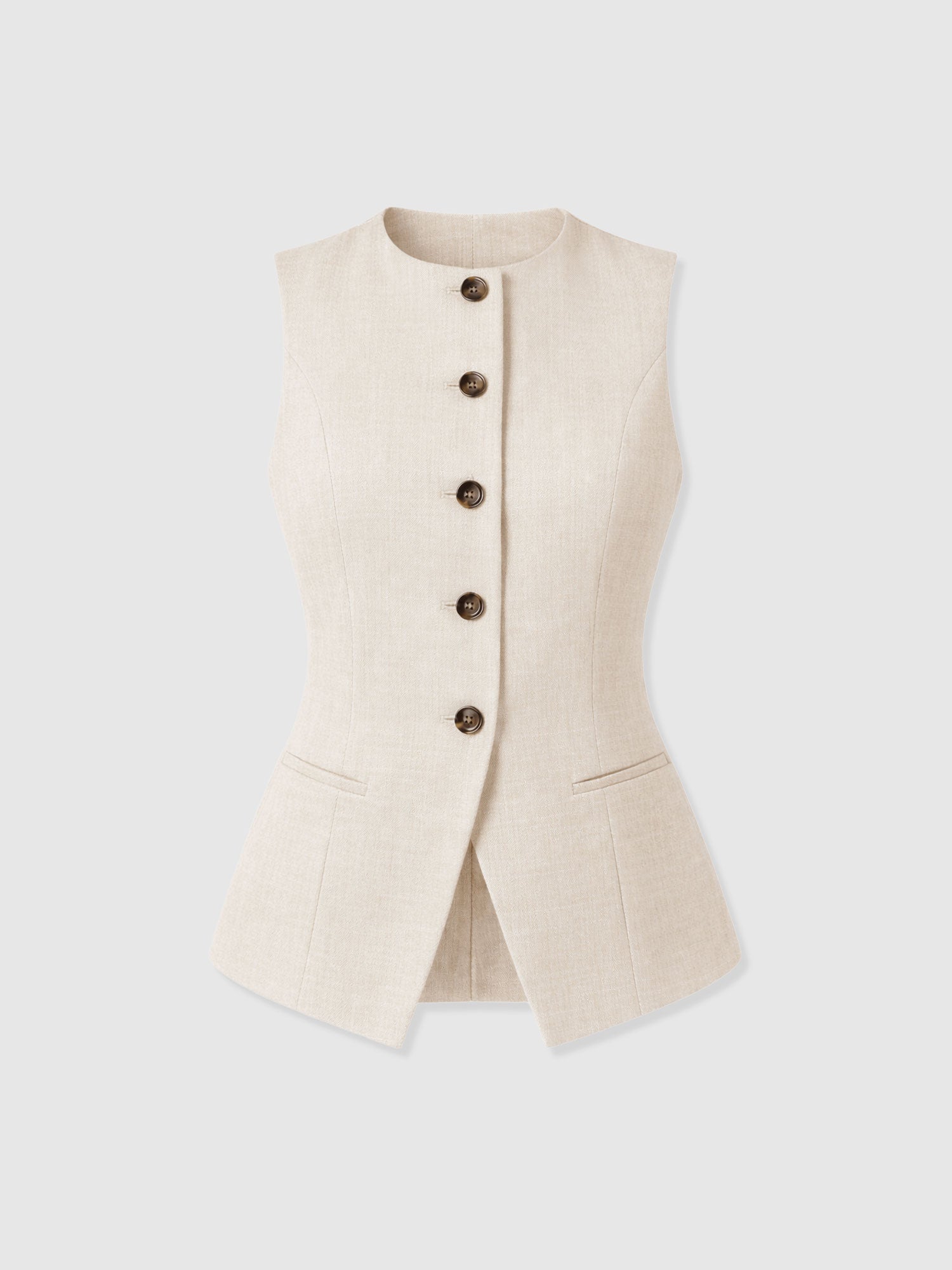 Argent Waistcoat - Cream - Image 7