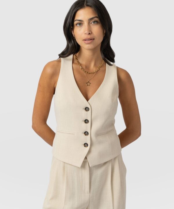 Astrid Waistcoat - Cream