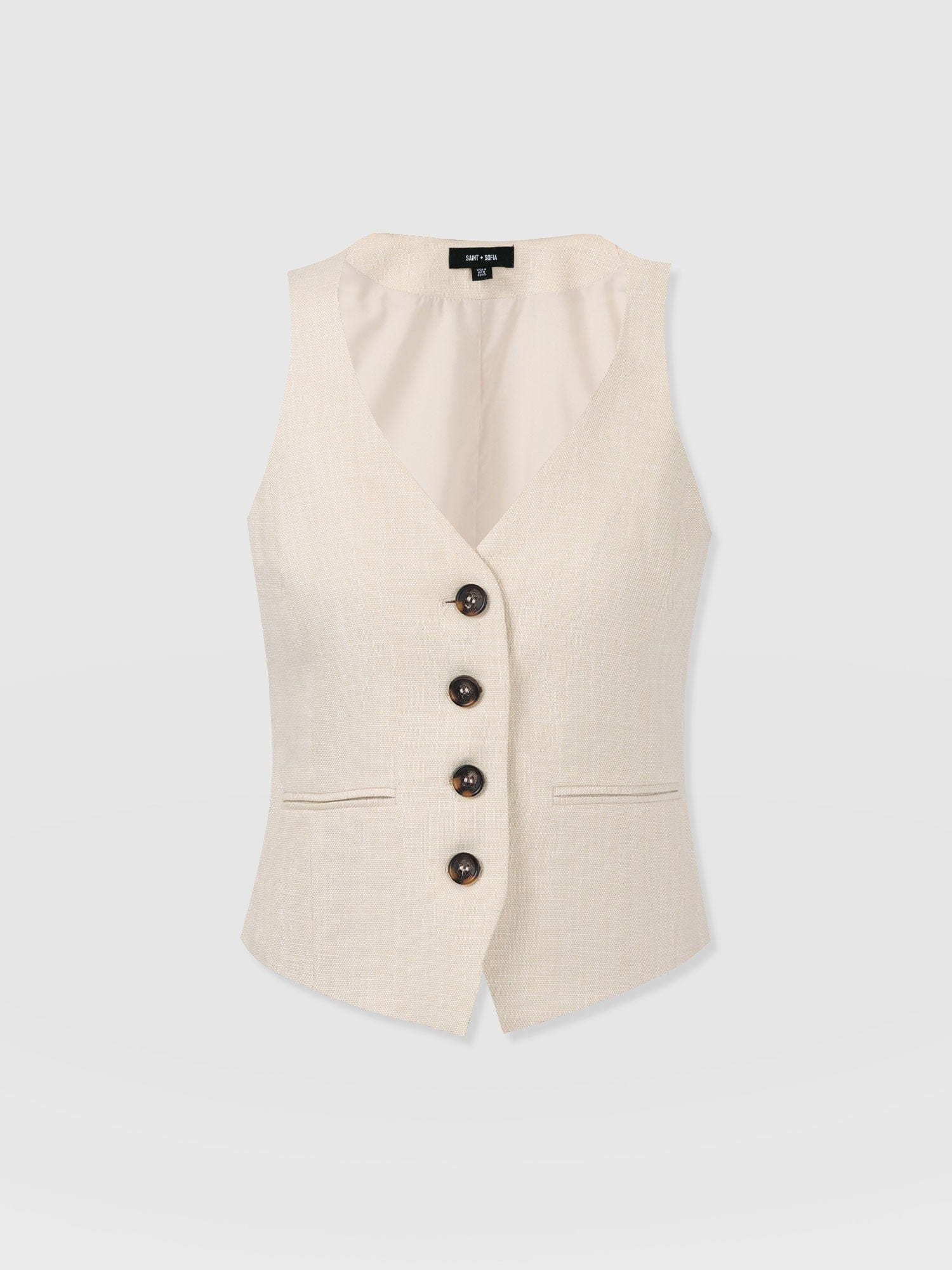 Astrid Waistcoat - Cream - Image 7