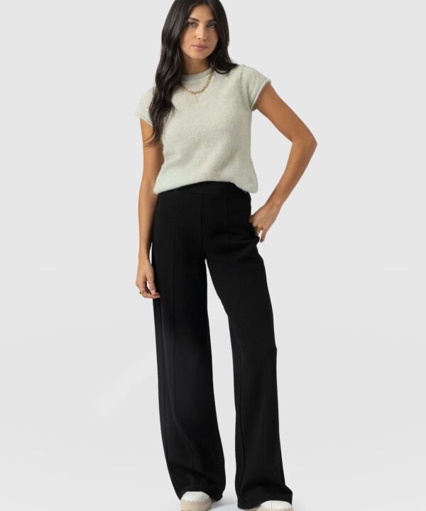Averie Wide Leg Pant - Black