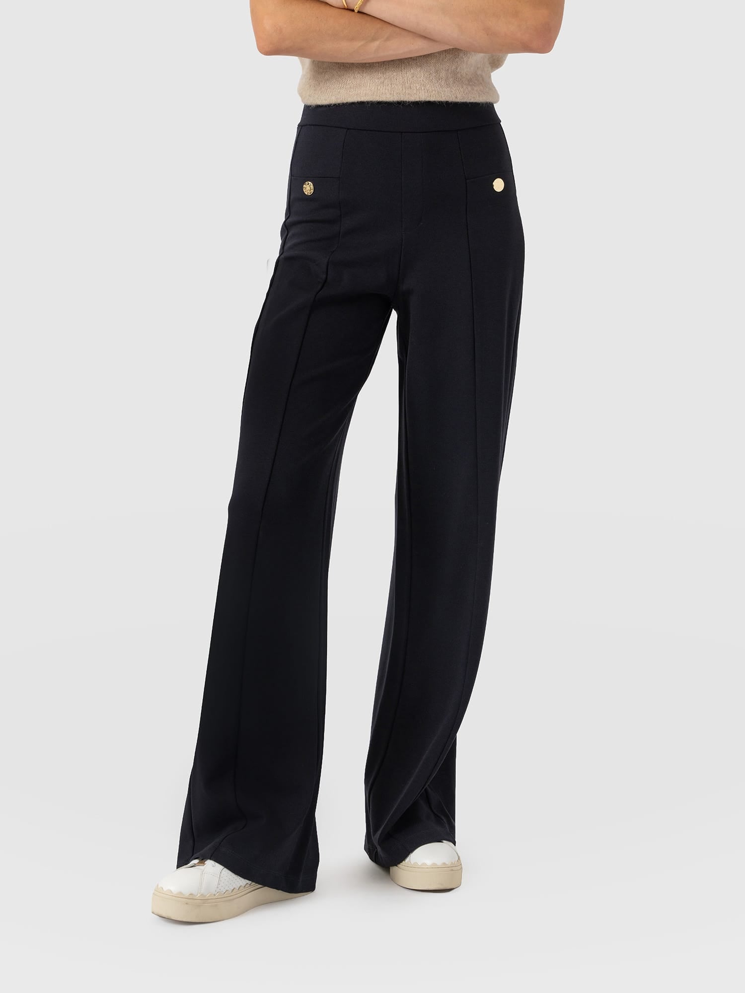 Averie Wide Leg Pant - Navy - Image 2