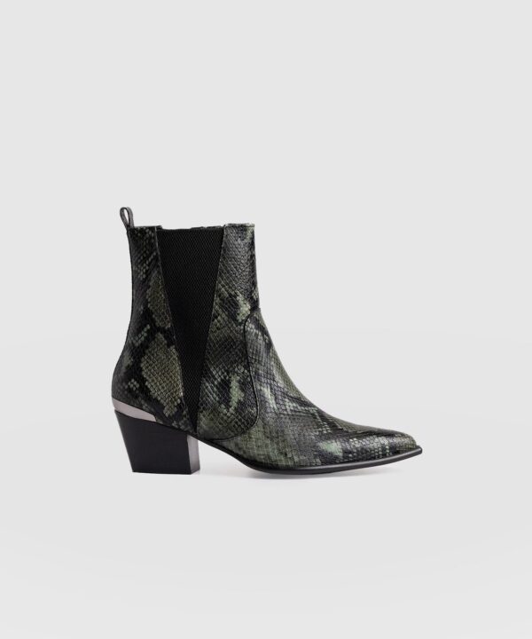Billie Snake Boot - Green