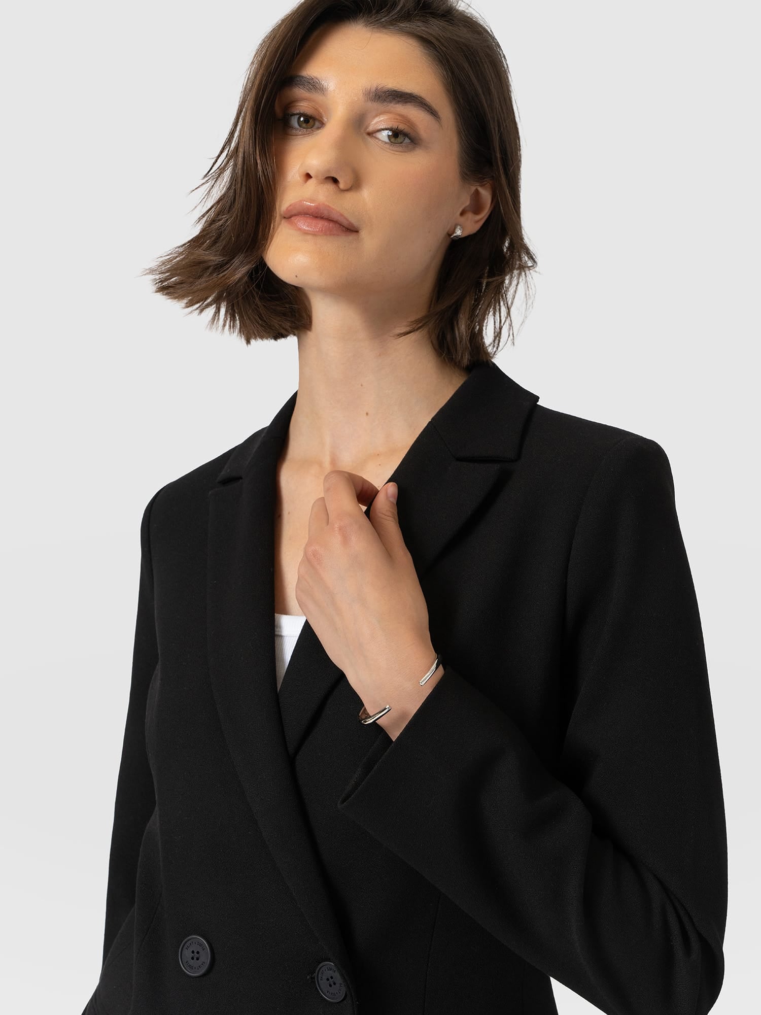 Cambridge Blazer Crepe - Black - Image 2