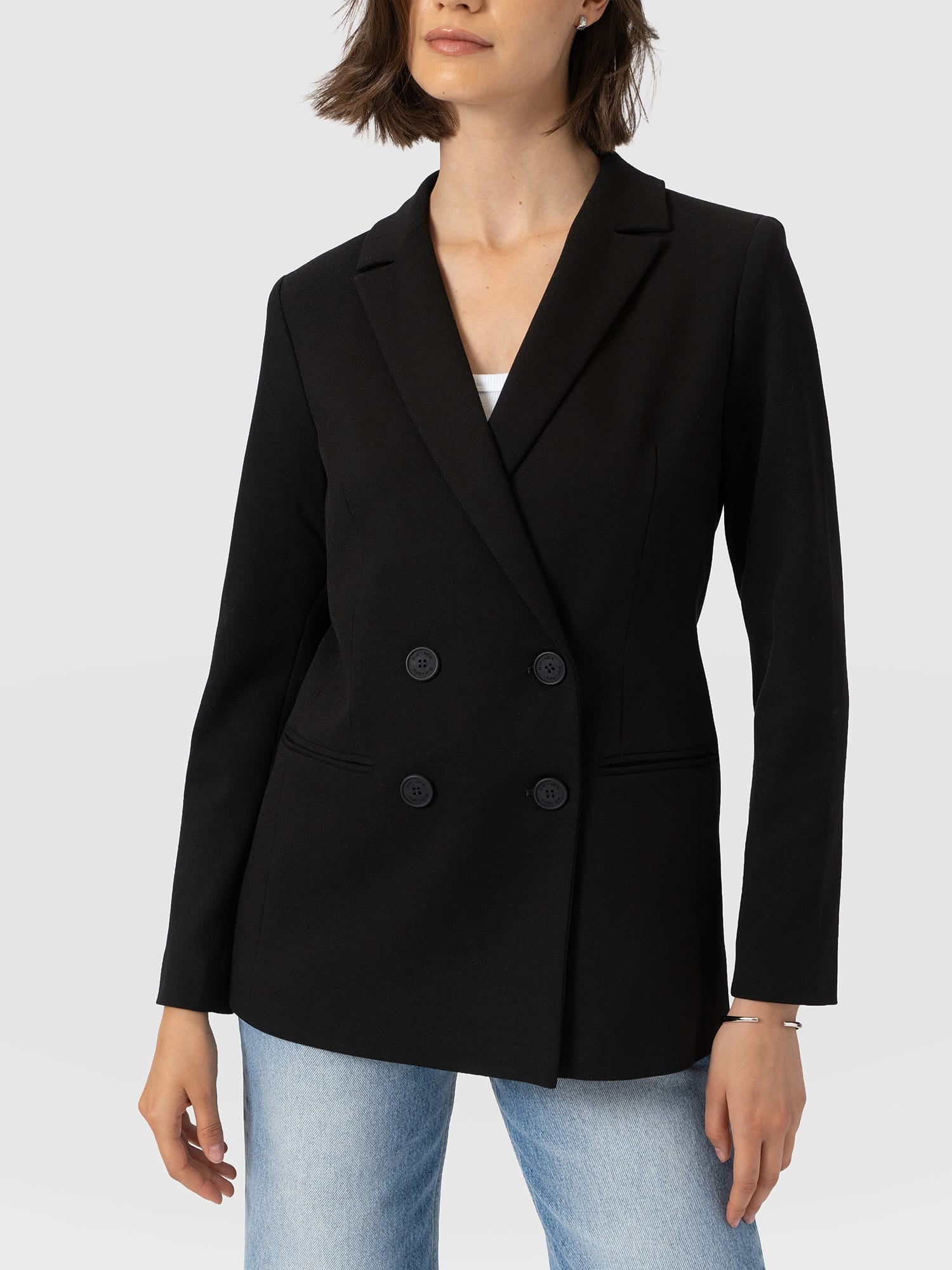 Cambridge Blazer Crepe - Black - Image 3