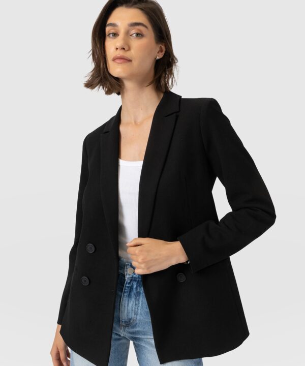 Cambridge Blazer Crepe - Black