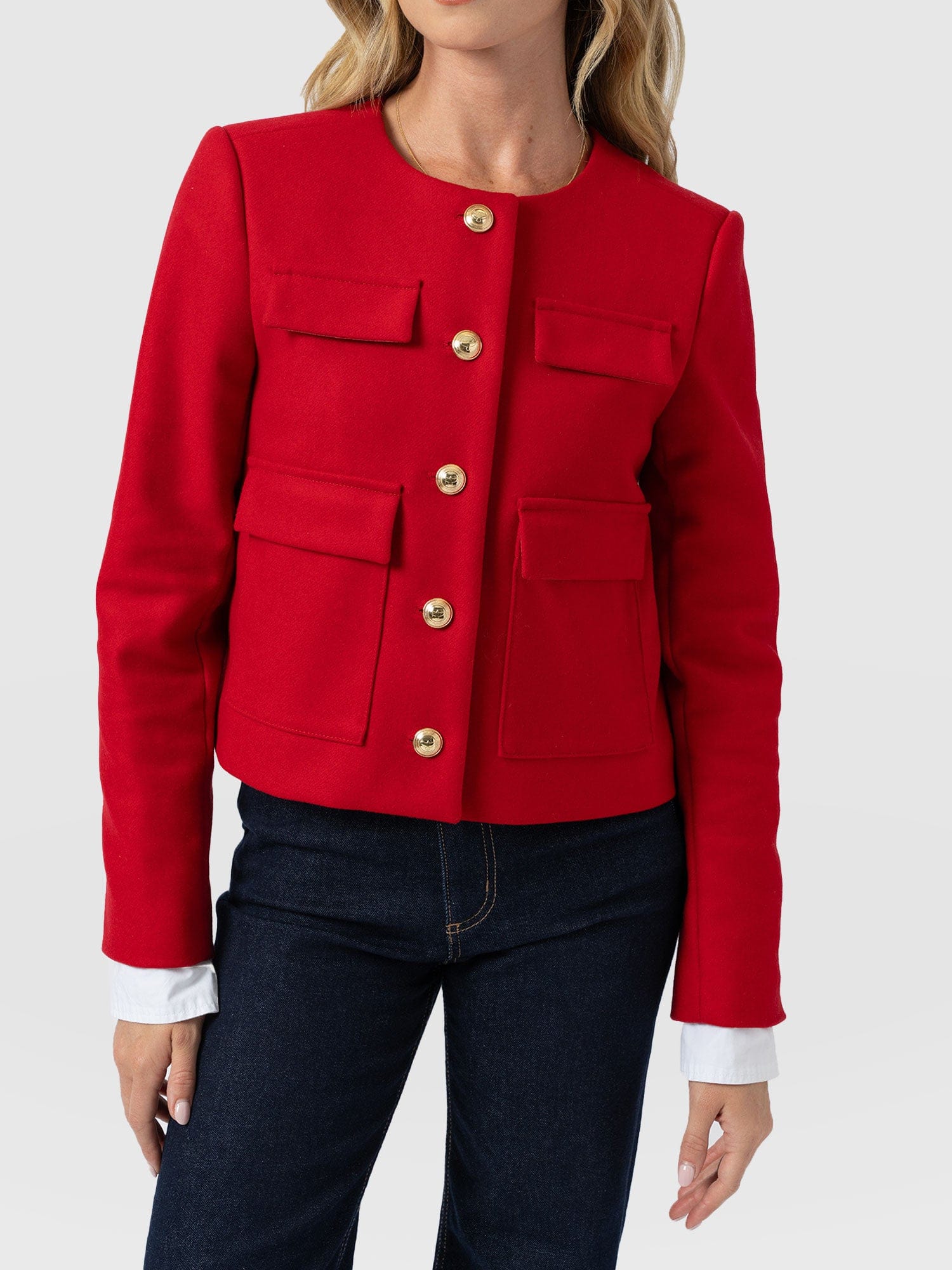 Colette Jacket - Red - Image 3