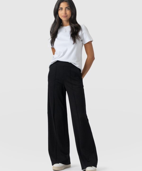 Keller Wide Leg Pant - Black