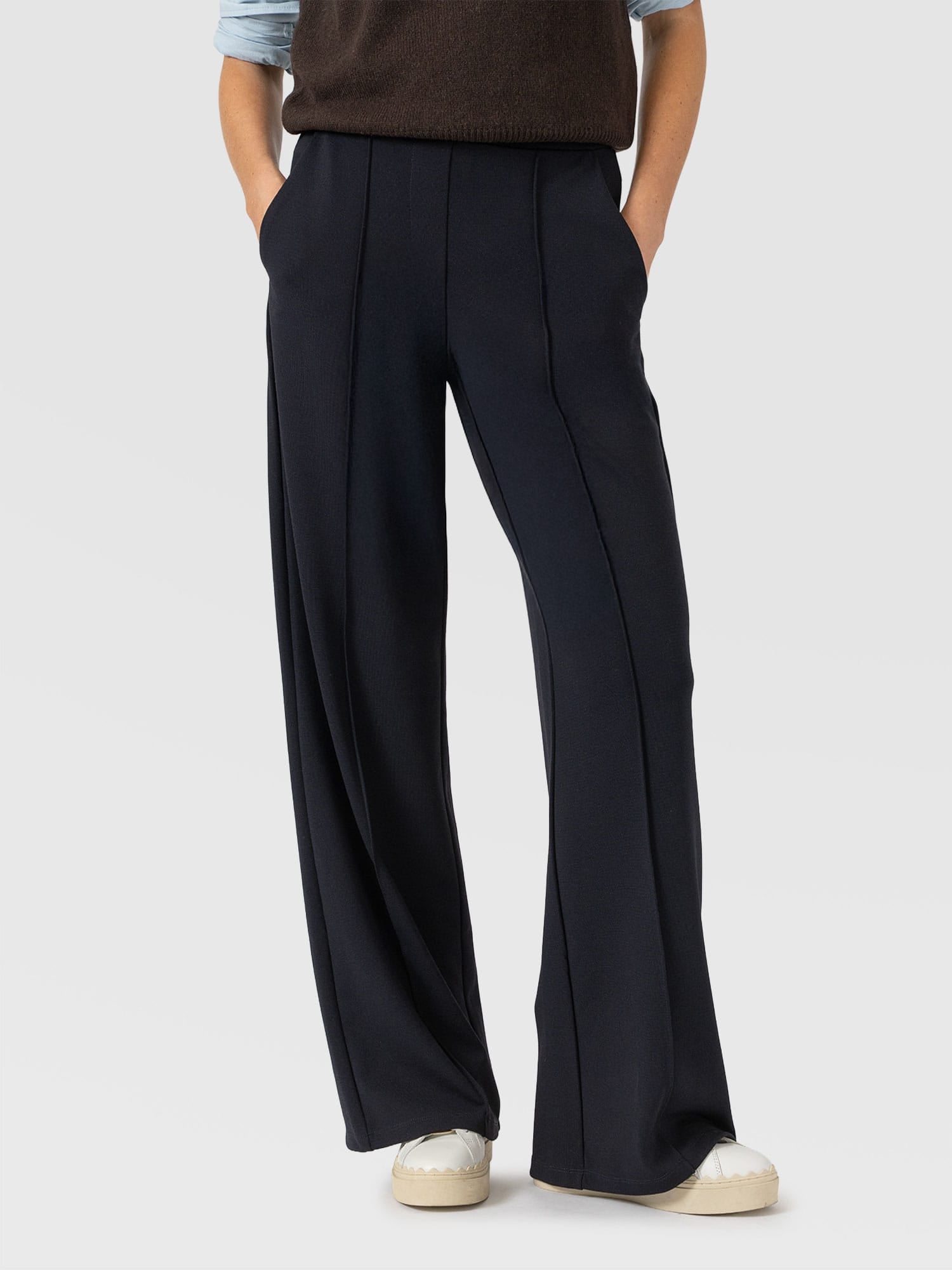 Keller Wide Leg Pant - Navy - Image 2