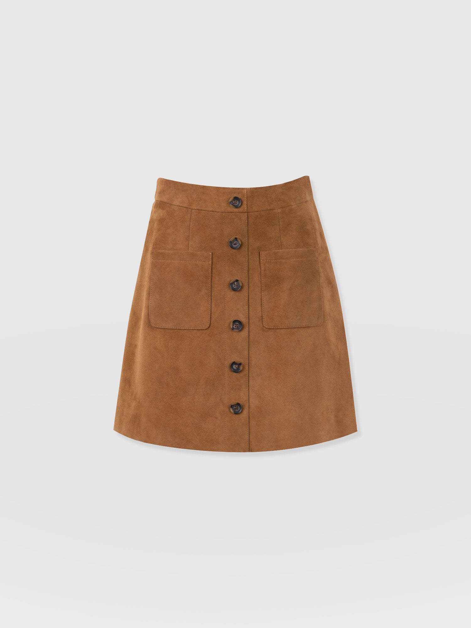 Luther Suede Mini Skirt - Camel - Image 7