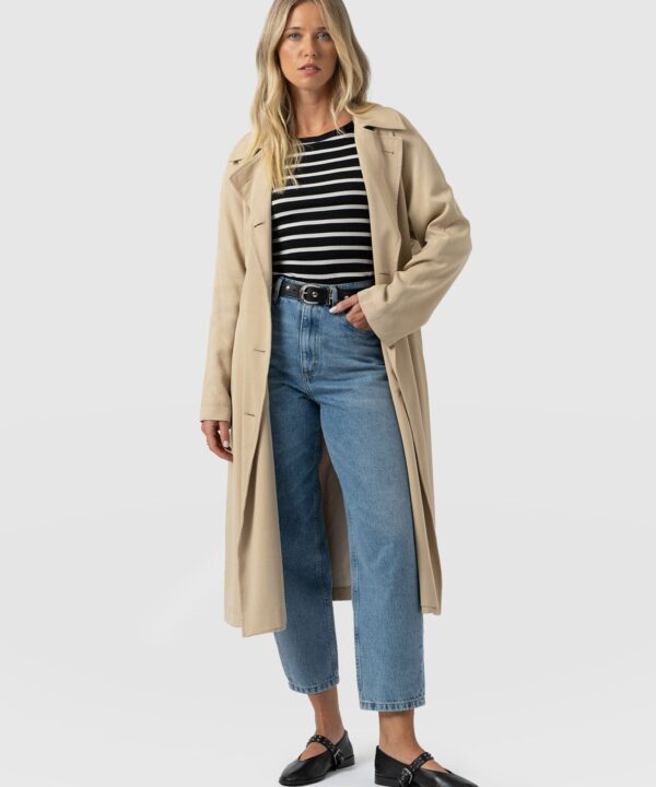 Marion Double Breasted Trench - Beige