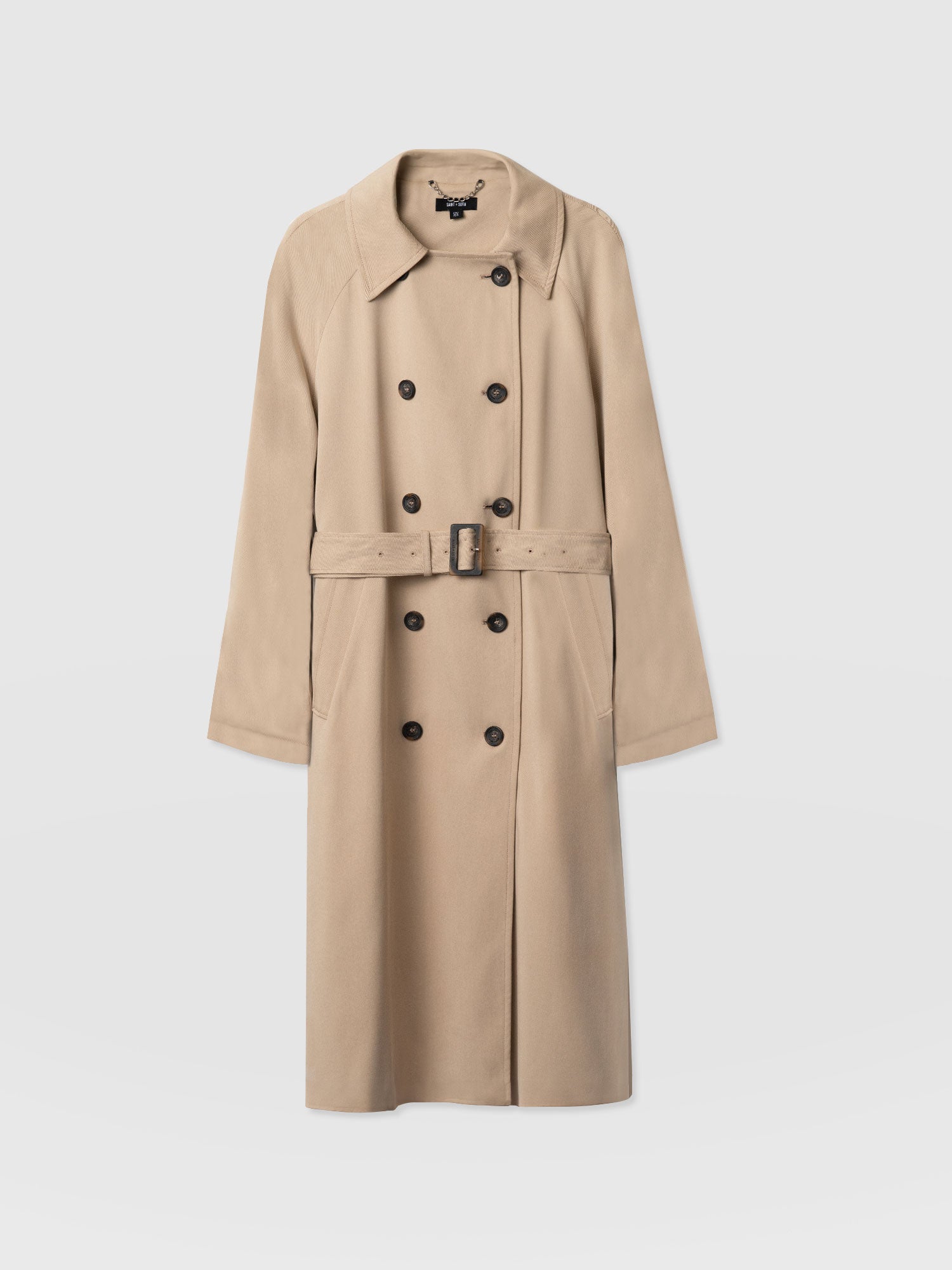 Marion Double Breasted Trench - Beige - Image 7