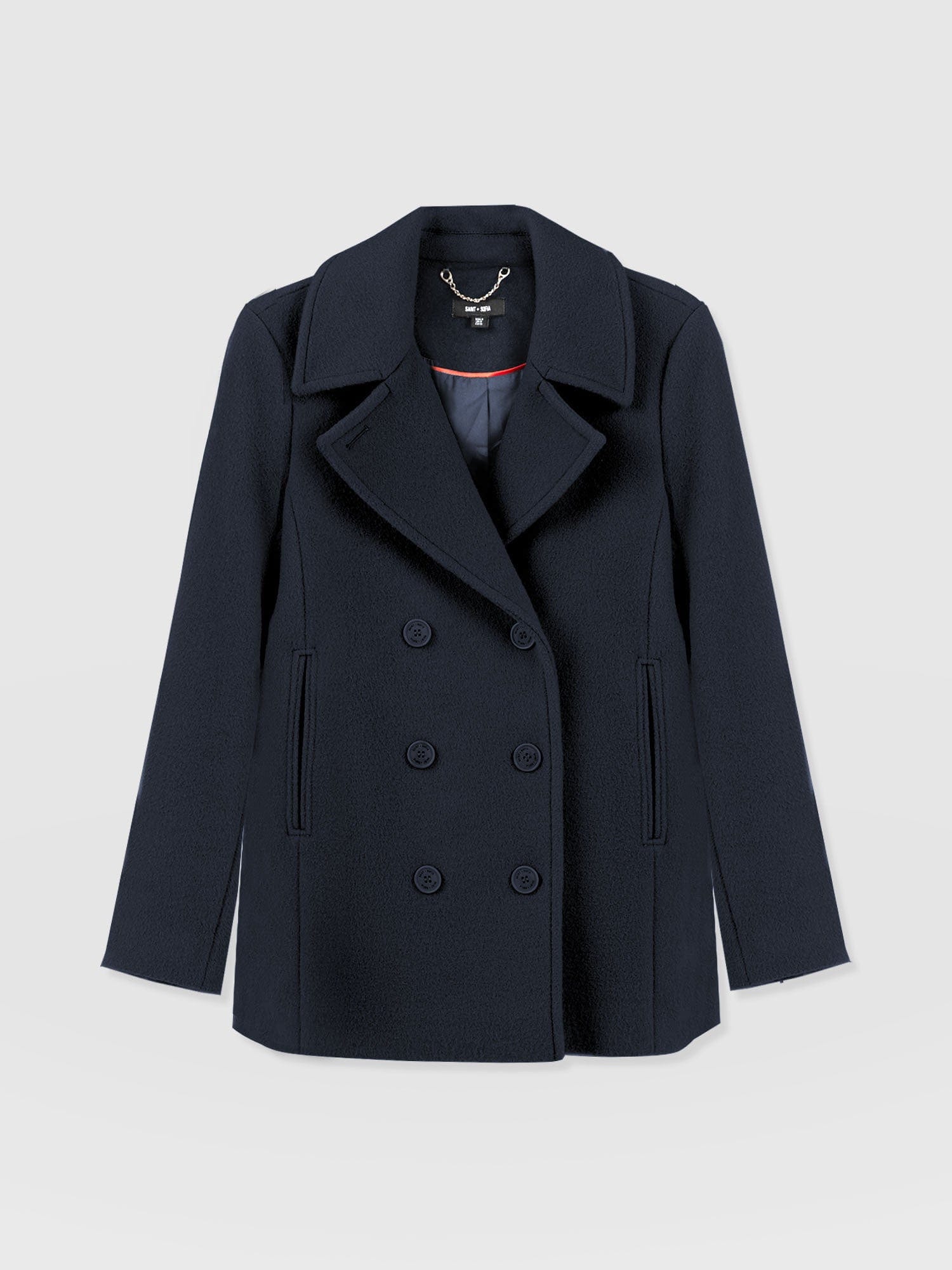 Quinn Pea Coat - Navy - Image 7
