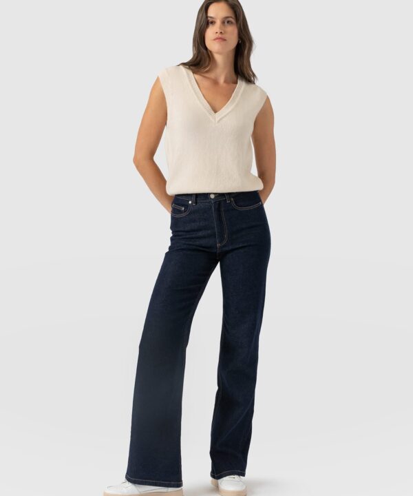 Wide Leg Jean - Indigo Blue